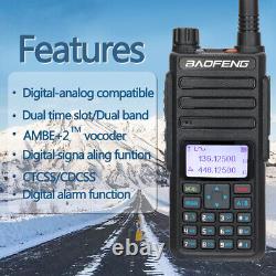 Baofeng DM-1801 DMR Digital Radio Tier 1+2 Dual Time Slot VHF UHF Radio 10Pack