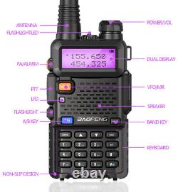 Baofeng UV-5R VHF UHF Dual-Band Ham 8W Portable Two-way Radio Walkie Talkie Lot