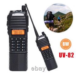 Baofeng UV82 Walkie Talkie Dual Band VHF UHF 136-174 400-520MHZ 8W Two Way Radio