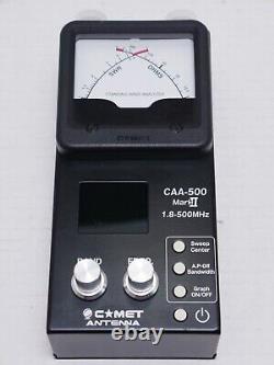 Comet CAA-500 Mark II Antenna SWR Analyzer 1.8MHz to 500MHz 35 range division