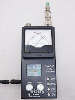 Comet CAA-500 Mark II Antenna SWR Analyzer 1.8MHz to 500MHz 35 range division