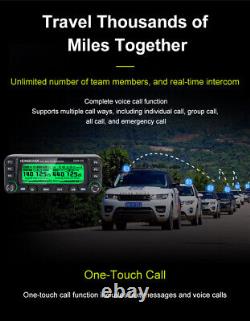 DM9100 Vehicle DMR Digital Mobile Radio UHF VHF 25W FM Transceiver Bluetooth GPS