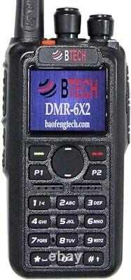 DMR-6X2 DMR & Analog Dual Band Two-Way Radio 7W VHF/UHF 136-174MHz & 400-4