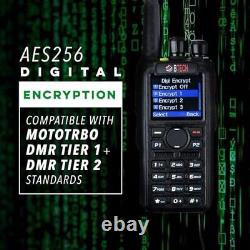 DMR-6X2 DMR & Analog Dual Band Two-Way Radio 7W VHF/UHF 136-174MHz & 400-4