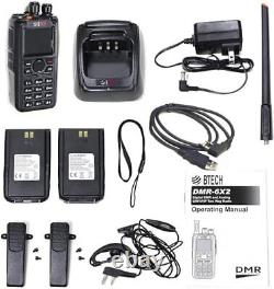 DMR-6X2 DMR & Analog Dual Band Two-Way Radio 7W VHF/UHF 136-174MHz & 400-4