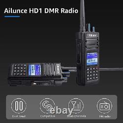 DMR Ailunce HD1 Ham Radio Digital Dual Band Walkie Talkies FPP UHF/VHF IP67+USB