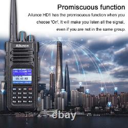 DMR Ailunce HD1 Ham Radio Digital Dual Band Walkie Talkies FPP UHF/VHF IP67+USB