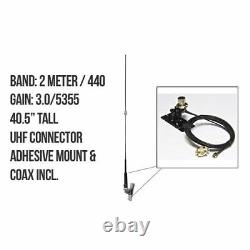 Diamond NR770HRKS Adhesive Mount 144-148 & 430-450MHz Mobile Dual Band Antenna