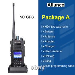 Digital/Analog DMR Ailunce HD1 Ham Walkie Talkie UHF/VHF FPP IP67 3000CH 10W