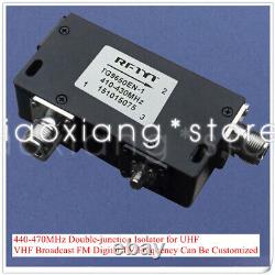 For UHF VHF Broadcast FM Digital Frequency 440-470MHz Double-junction Isolator