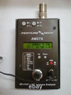 HF/VHF/UHF 160M 490Mhz Impedance SWR Antenna Analyzer Shortwave Ham Radio AW07A