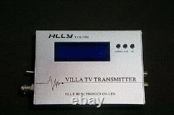 HLLY TVX-50M VHF-UHF Analog tv transmitter + Power + Antenna Silver