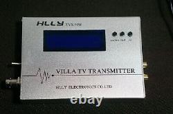 HLLY TVX-50M VHF-UHF Analog tv transmitter + Power + Antenna Silver