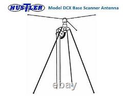 HUSTLER DCL BROADBAND DISCONE SCANNER BASE ANTENNA 40-950MHz with 50Ft COAX CABLE