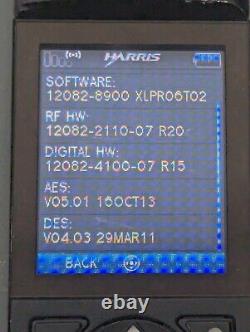 Harris XG-100P VHF UHF 700/800 Phase 2 BT GPS MDC1200 AES DES Complete TESTED