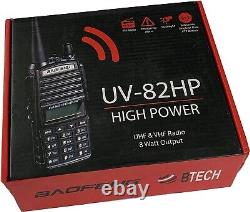 High Power Dual Band Radio 136-174mhz VHF 400-520mhz UHF Amateur Ham Portabl