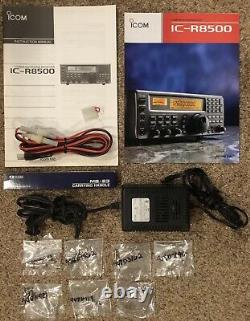 ICOM IC-R8500 Communications Receiver 0.1-1999.99999MHz Unblocked withExtras