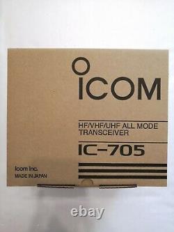 Icom IC-705 Transceiver HF+50MHz+144MHz+430MHz Amateur Ham Radio New from Japan
