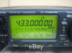 Icom IC-706MKG HF/50/144/433MHz All Mode Ham Radio Transceiver Tested F/S