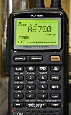 Icom IC-R20 The Pro's Scanner 150kHz-3304MHz SSB CW AM FM WFM UNBLOCKED #2 OF 2