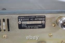 Icom IC-R7000 Communications Receiver HF/UHF/VHF 25Mhz -1300Mhz Tested WithManual