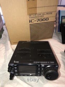 Icom IC7000 Transceiver, Alinco Power Supply, LCD Color Monitor, Antenna Tuner