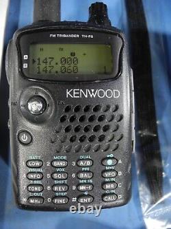 KENWOOD TH-F6A 144 / 220 / 440 MHz Handheld Tranceiver with charger NICE & CLEAN
