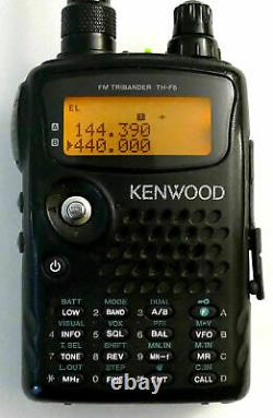 KENWOOD TH-F6A 144/220/440MHz FM TRIBANDER + HF HT with 2 CHARGERS + 2 ANTENNAS