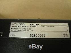 KENWOOD TM-741A TRI BAND TRANSCEIVER 2 METERS 220 MHz and 440