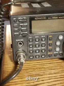 KENWOOD TS-570S All Mode HF/50MHZ TRANSCEIVER, Power Cord, Mic and Manual-Used
