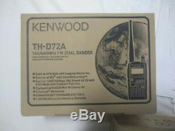 Kenwood TH-D72A 144/440 MHz FM Dual Bander with KSC-32 rapid charger