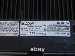 Kenwood TM-D710A Ham Radio Transceiver (good shape, needs new separation cable)