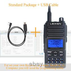 LEIXEN UV-25D 20W Dual Band Radio 136-174 & 400-470MHz Walkie Talkie + USB cable