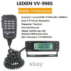 LEIXEN UV-998 Mini 25W Dual Band VHF/UHF 144/430MHz Mini Ham Car Mobile Radio