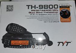 Latest version TYT TH-9800 50W Quad Band 29/50/144/430MHz Mobile Two Way Radio