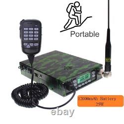 Leixen VV-898SP Portable Dual Band Mobile Radio 12000mAh 25W VHF/UHF 2 Way Radio