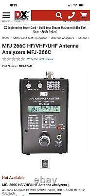 MFJ 266C Antenna Analyzer HF/VHF/220MHz/UHF Ex. Condition