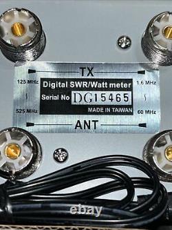 MFJ-849 Digital SWR/Wattmeter, HF/VHF/UHF, 1.6-60 & 125-525 MHz MHz 200W
