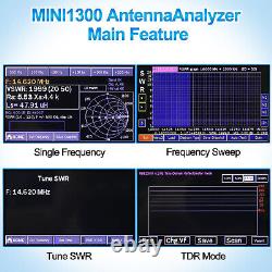 MINI1300 Antenna Analyzer, 0.1-1300MHz HF VHF UHF Tiny Spectrum Analyzer