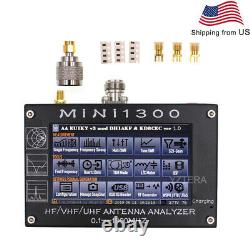 MINI1300 HF VHF UHF Antenna Analyzer 0.1-1300MHZ Frequency Counter SWR Meter