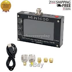 MINI600 HF/VHF/UHF Antenna Analyzer 0.1-600MHZ with 4.3 TFT LCD Touch Screen
