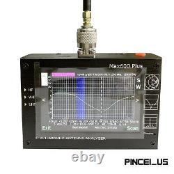 Max600 Plus HF/VHF/UHF Antenna Analyzer 0.1-600MHZ with 4.3 TFT LCD Touch Screen