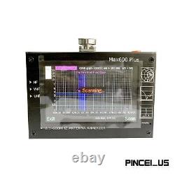 Max600 Plus HF/VHF/UHF Antenna Analyzer 0.1-600MHZ with 4.3 TFT LCD Touch Screen