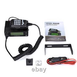 Mini 25W Dual Band 136-174MHz/400-480MHz Car Mobile Ham Radio walkie-talkie