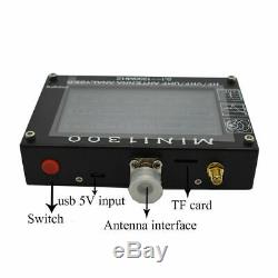 Mini1300 0.1-1300MHz HF/VHF/UHF ANT SWR Antenna Analyzer Meter Frequency Sweep