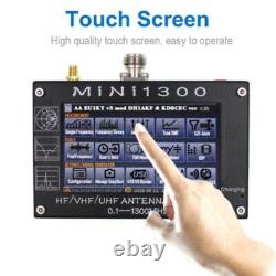 Mini1300 4.3 LCD 0.1-1300MHz HF/VHF/UHF ANT SWR Antenna Analyzer Meter Tester