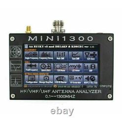 Mini1300 4.3 LCD 0.1-1300MHz HF/VHF/UHF ANT SWR Antenna Analyzer Meter Tester