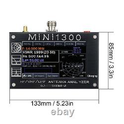 Mini1300 4.3 LCD 0.1-1300MHz HF/VHF/UHF ANT SWR Antenna Analyzer Meter Tester