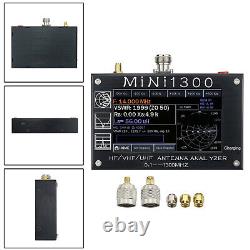 Mini1300 4.3 LCD 0.1-1300MHz HF/VHF/UHF ANT SWR Antenna Analyzer Meter Tester