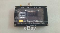 Mini1300 4.3inch Touch screen 0.1-1300MHz HF VHF UHF ANT SWR Antenna Analyzer